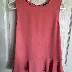 Ann Taylor Coral Pink Sleeveless Top